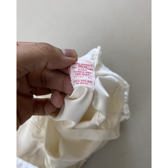 Vtg Y2K 90s Fairy Ballet Coquette Lace Romantic Slip Babydoll Dress 34 Angelic - Picture 8 of 12